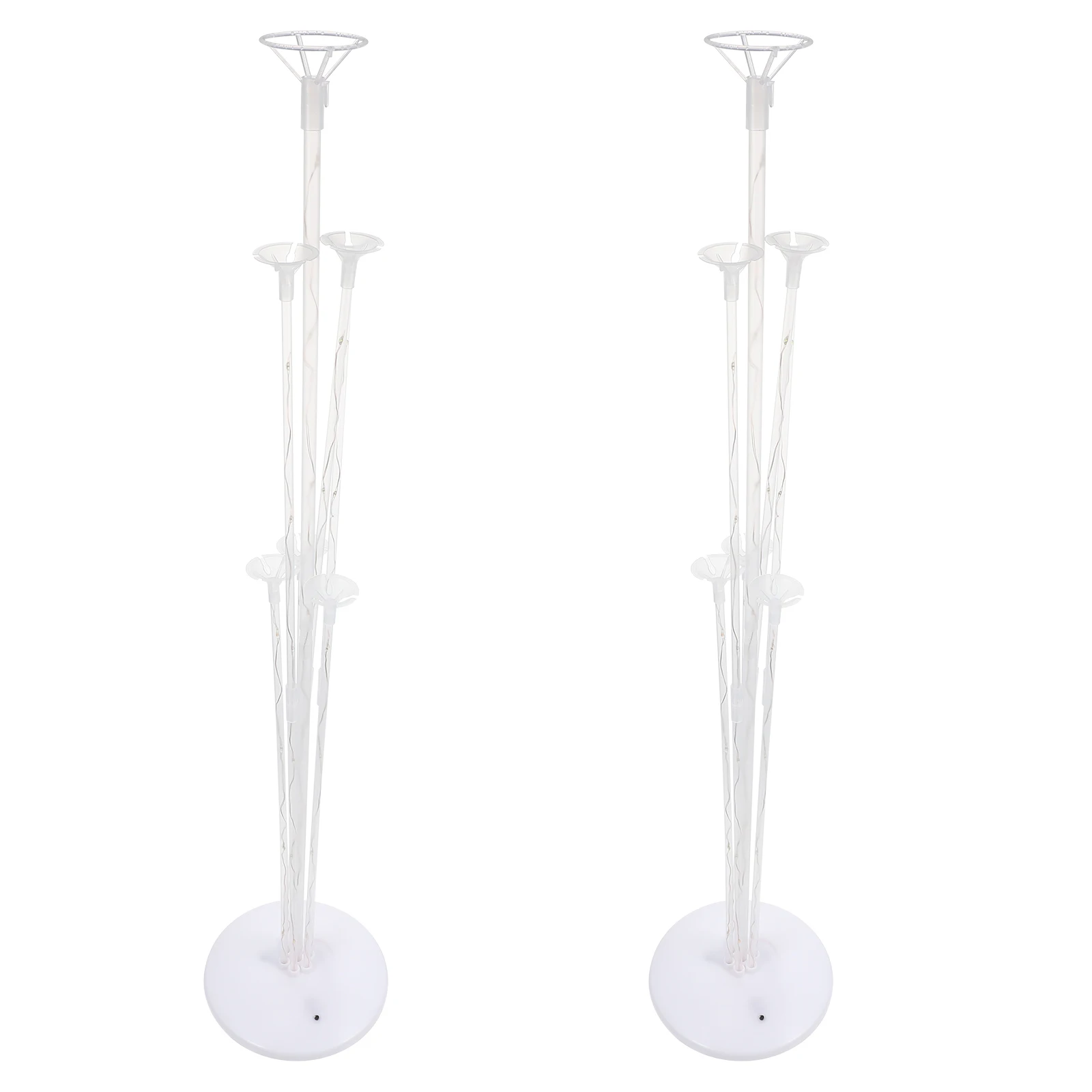 

2Sets Cup Stands Luminous Light Sticks Reusable Rods Quick Assembly Multi-Use Decoration Stand Foil Latex Balloons Wedding Party