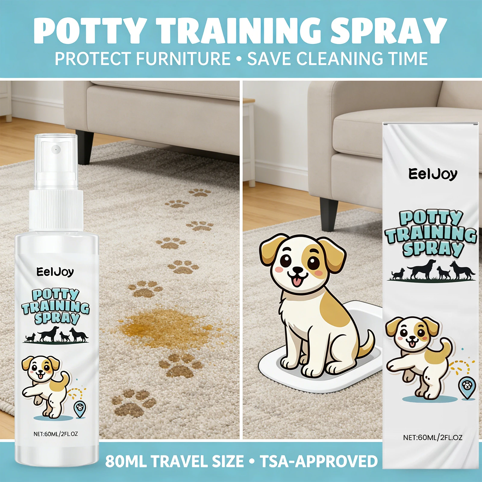 Dog Toilet Training Spray Quickly Attract Pet Attention Guide Bowel Movements Correcting Pet Behavior Habit Potty Training Spray