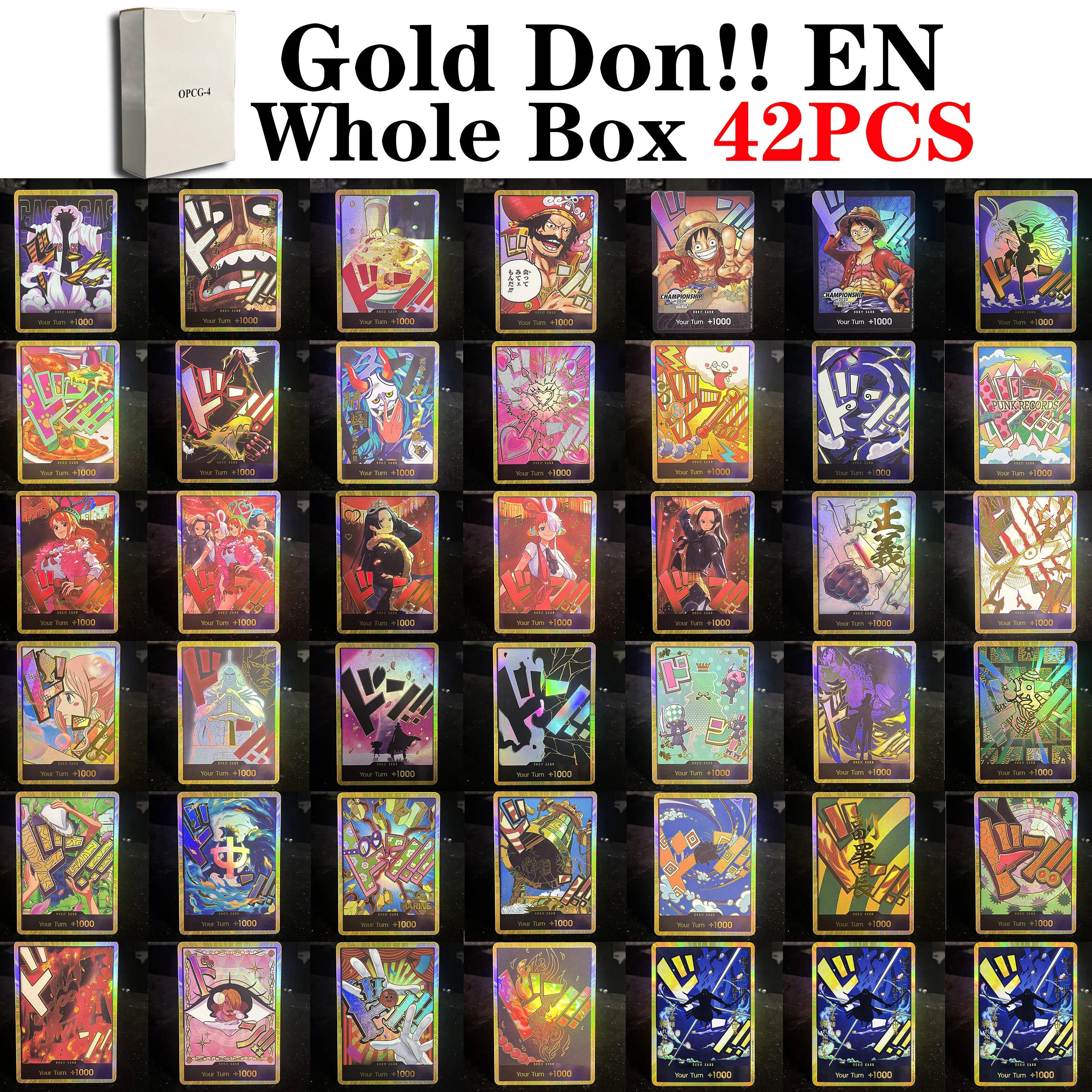42-piezas-set-one-piece-tcg-gold-don-caja-completa-de-cartas-en-ingles-todas-las-series-op13-op12-prb02-eb02-cartas-de-proxies-opcg-con-lamina-para-coleccionistas