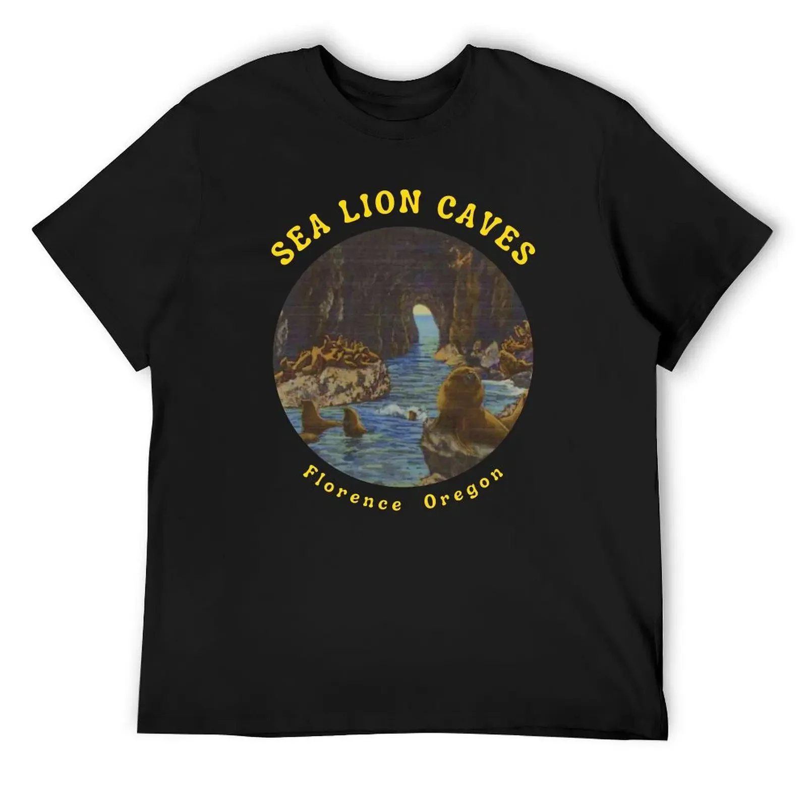 Sea Lion Caves near Florence Oregon. T-Shirt aesthetic clothes cheap stuff vintage t shirt men