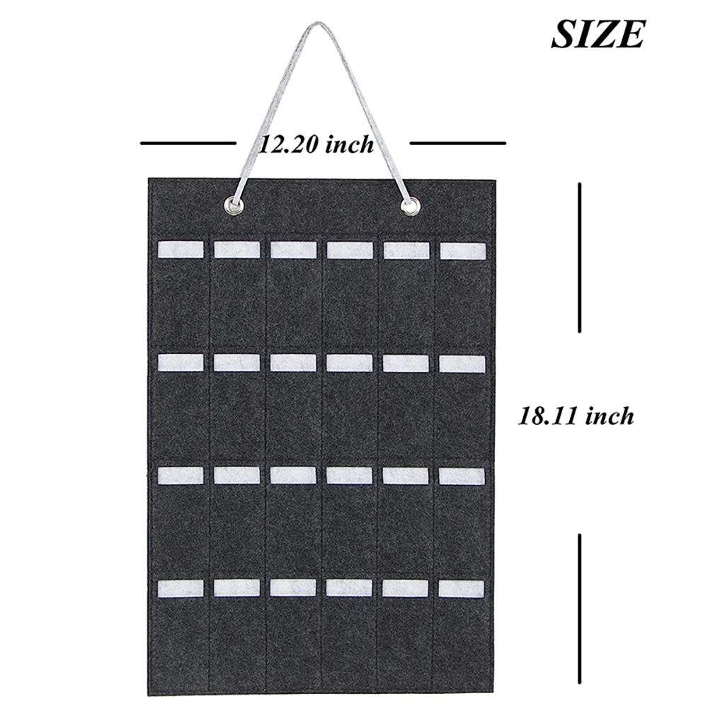 Hanging Watch Band Organizer Bag Watch Straps Storage Holder Felt Watches Strips Display Stand 24/56 Slots Compatible All Series