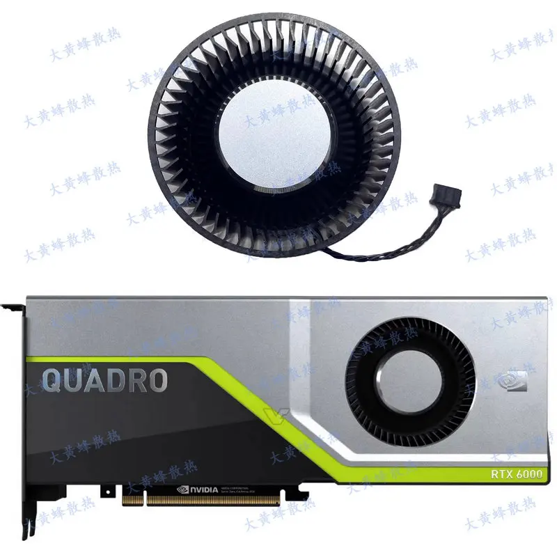 The New Cooling Fan for NVIDIA Quadro RTX5000 RTX6000 RTX8000 Video BFB1012SHA01 DC12V 2.4A