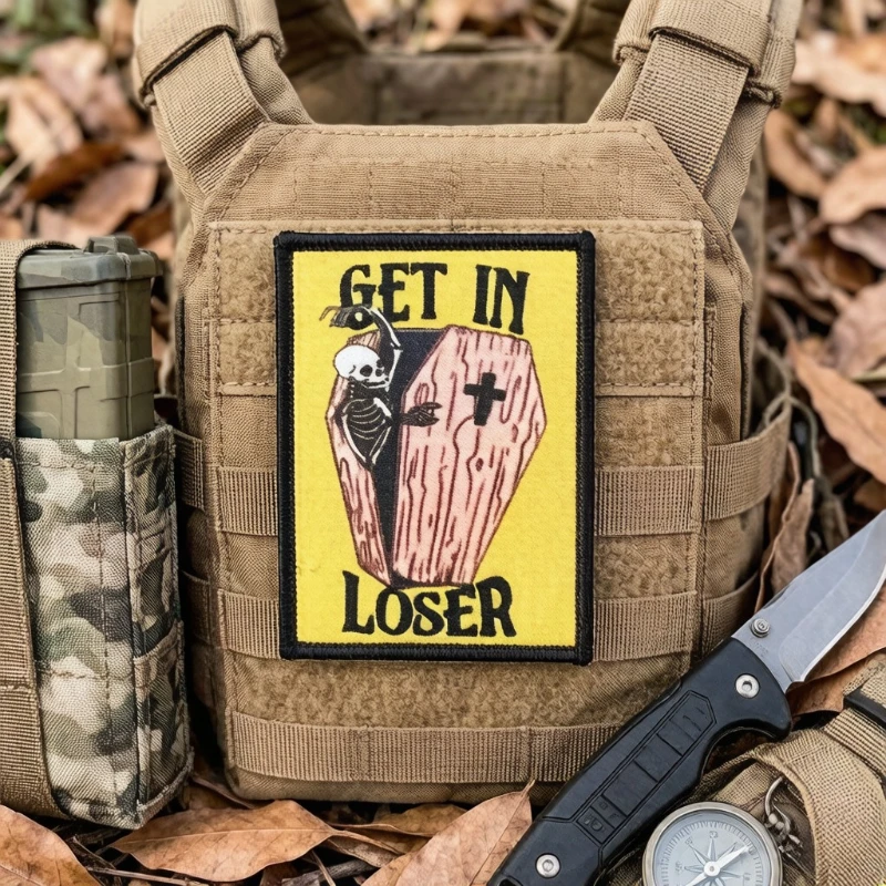 Parche táctico calavera con velcro para mochila y uniforme militar - imagen 5