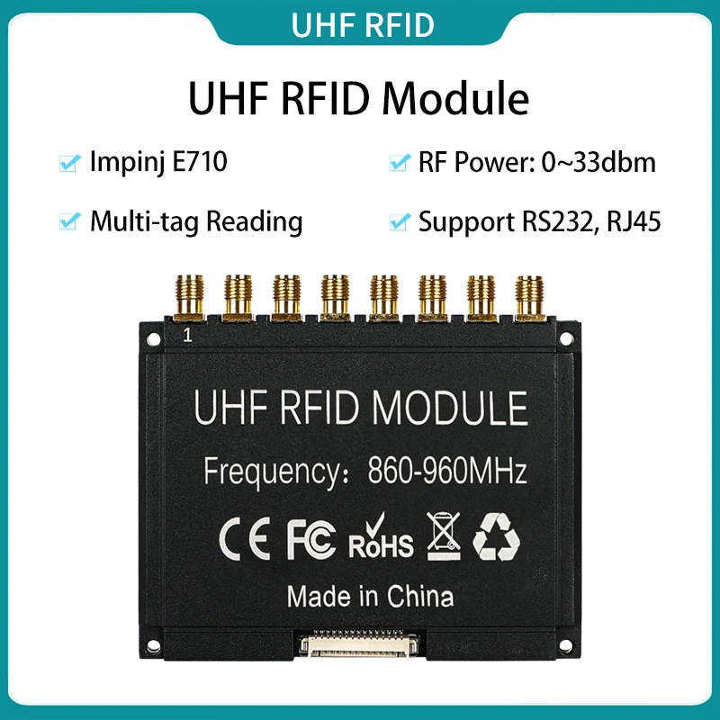 E710 8-Port Reader Module and Development Kit Long Read Range UHF RFID Reader Provide Demo Software and SDK