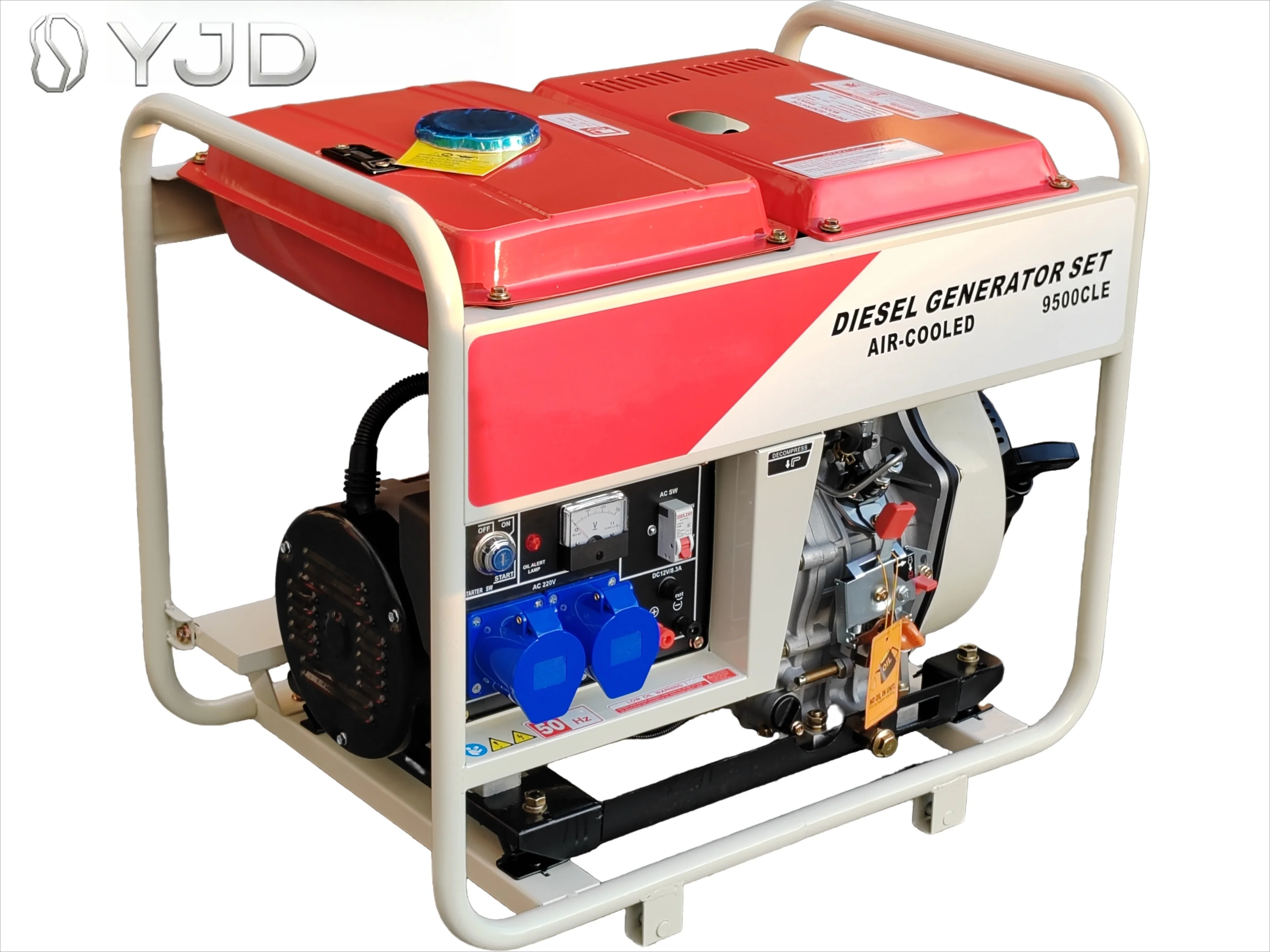 CE Certified Good Quality 6kw 50HZ 220V Open Frame Diesel Generator for Home Use/Outdoor Power/Construction Project