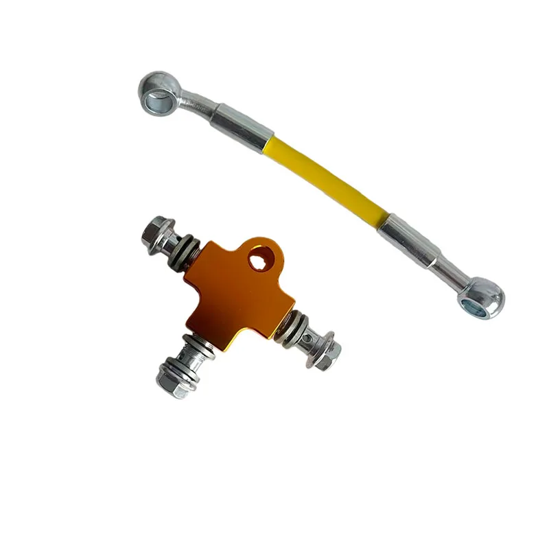 

Tee Coupling Fitting Screw M10X1.25 Motorcycle Hydraulic Brake Hose Connector 10mm Banjo Racing Clutch Oil Hose 3way Adapter AN3