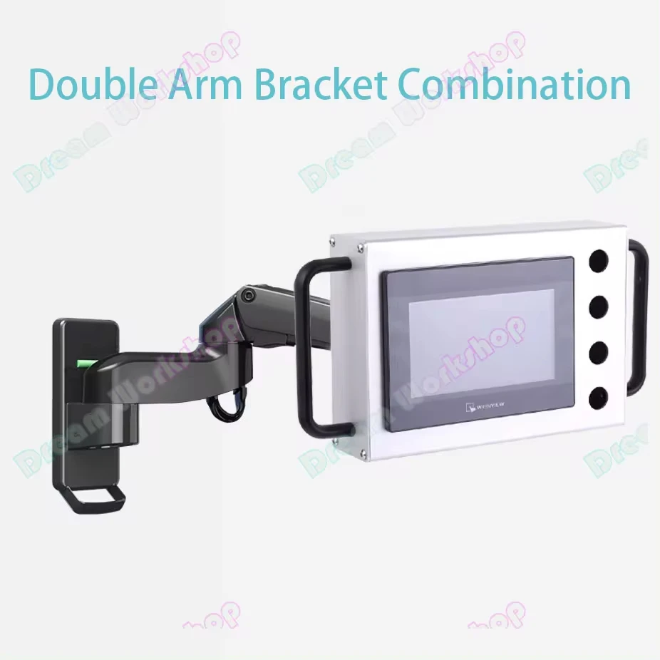 7-Inch And 10-Inch Delta Plc Touchscreen Control Box  360°Rotation Adjustable Height Pneumatic Spring Cantilever Bracket