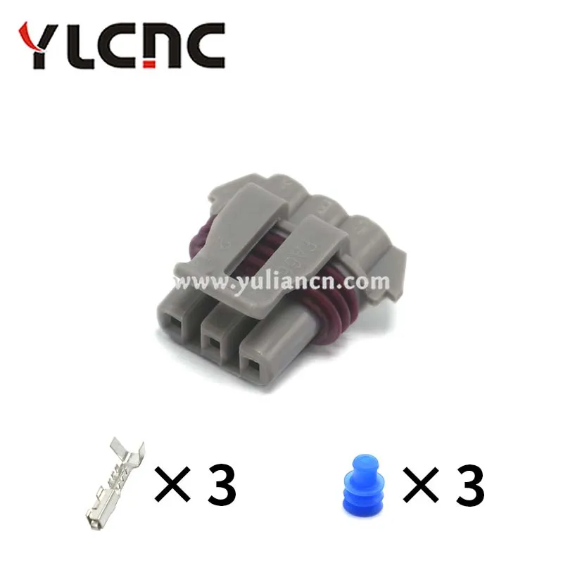 YLCNC factory direct sales 5Set 3Pin Automotive Waterproof Crank Sensor Connector Automobile Electronic Wire Connector 12129946
