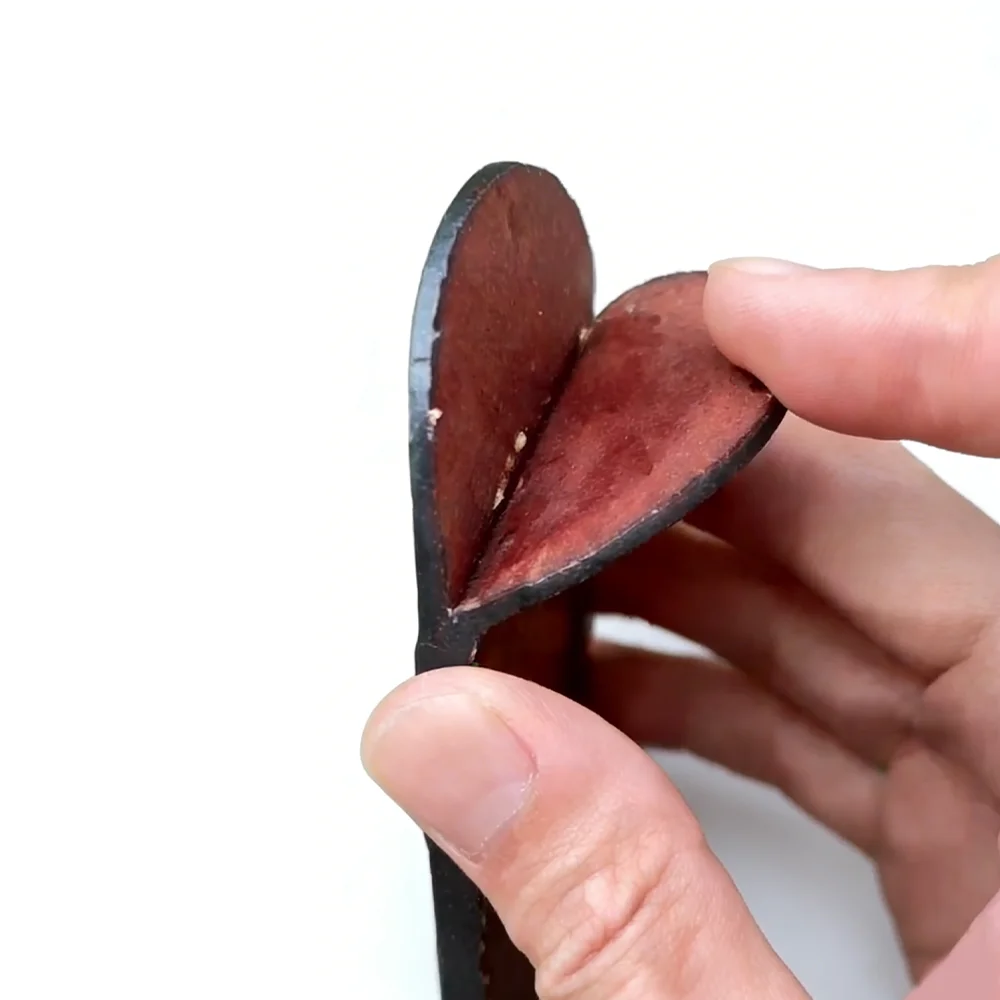 Top Grain Hand‑Carved Real Leather Knife Sheath Portable Protective Pouch for Small Folding Knives view 3