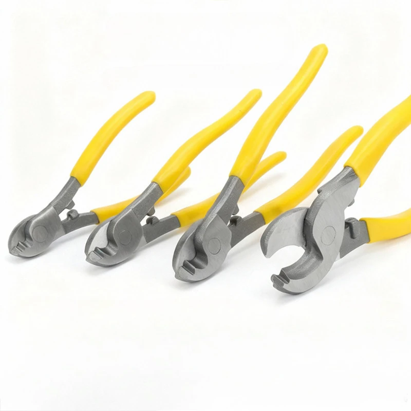 For multifunctional cable cutters, labor-saving electricians often use manual cable cutters, wire and cable cutters