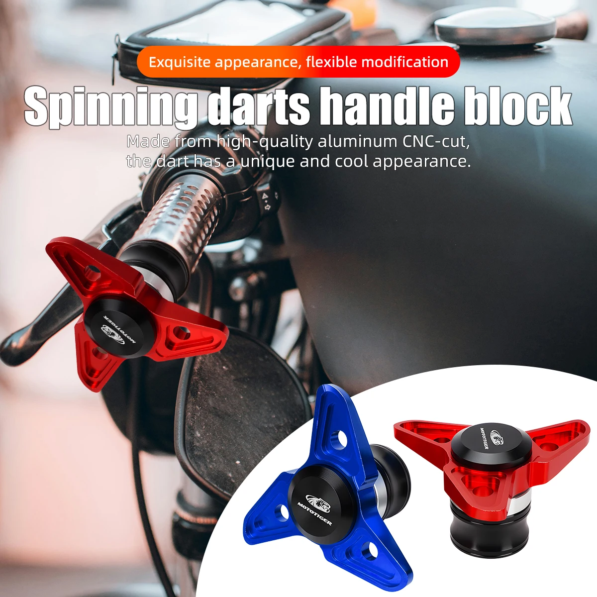 Motorcycle CNC Aluminum Falling Protection Front Fork Cup Handle Bar Ends Grips Rear Mirror Screw Holes Motorbike Decoration