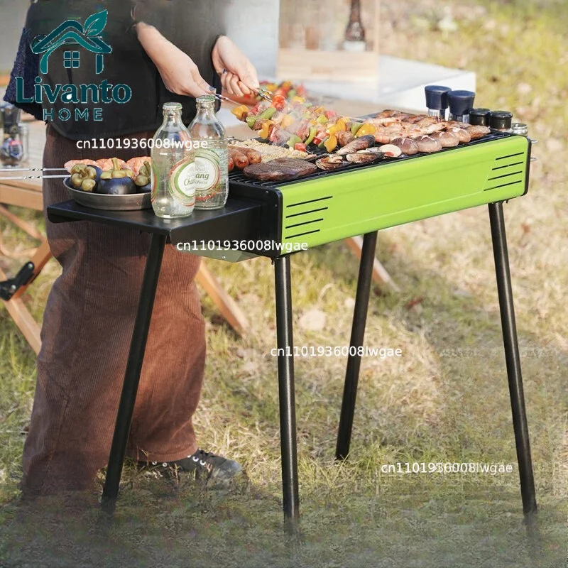 

Portable Garden Grill Outdoor Household Camping Grill Folding Charcoal