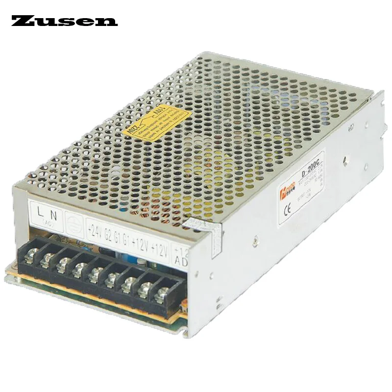 

Zusen D200W Dual Channels Switching Power Supply Output 110V/220VAC to 5~12VDC