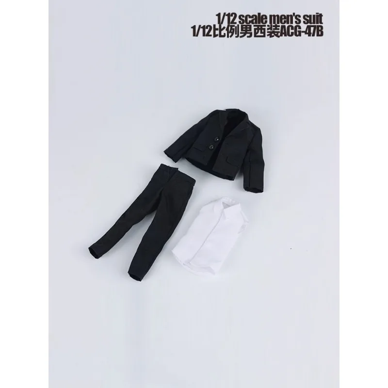 ACG-47 1/12 مقياس الاتجاه الملابس النمط الغربي الذكور دعوى قميص فستان أطفال مع سروال داخلي نموذج صالح 6 ''الجندي عمل الشكل الجسم الدمى