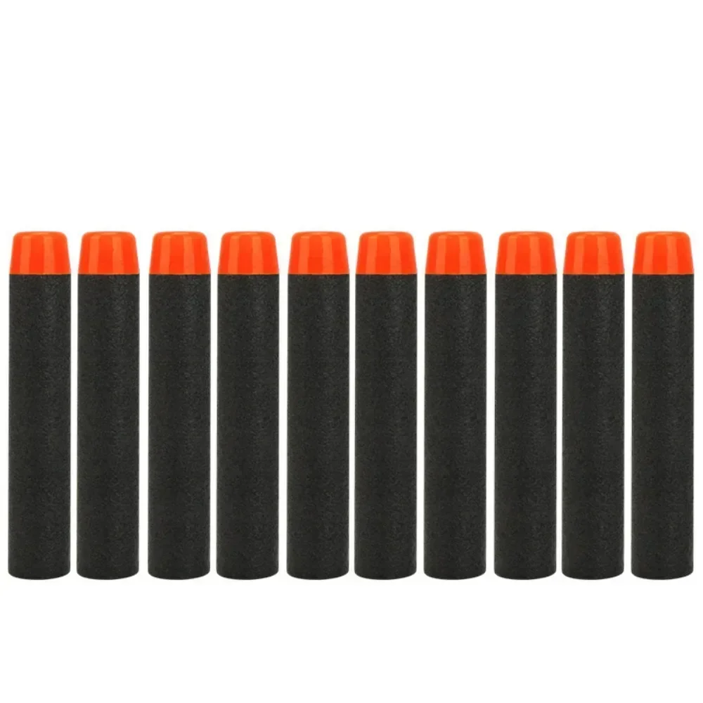 HBlack Solid Round Head Bullets 7.2cm for Nerf N-strike Elite Series Blasters Foam EVA Refill Darts Kids Toy Guns Accessories