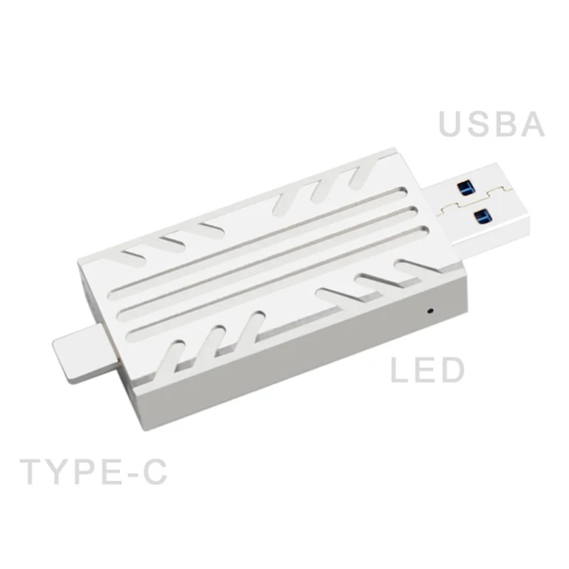 CJSD-10Gbps M.2 NVME SSD High-Speed Solid-State Mobile Hard Disk Box JMS583 Master Control With USB TYPE-C Dual-Head PHDK