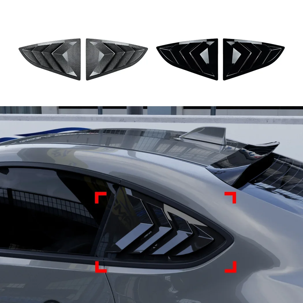 

GEFENSI Car Rear Window Shutter Cover Trim For Toyota GR86 Subaru BRZ 2022 2023 2024 Side Window Louver