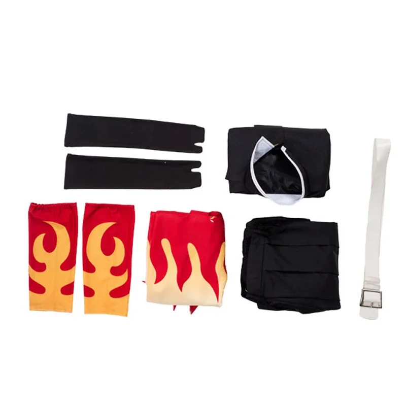 Rengoku Cosplay Kyoujurou Pruiken Anime Kostuum Outfits Halloween Carnaval Rollenspel Pak Voor Mannen Mannelijke Volwassen