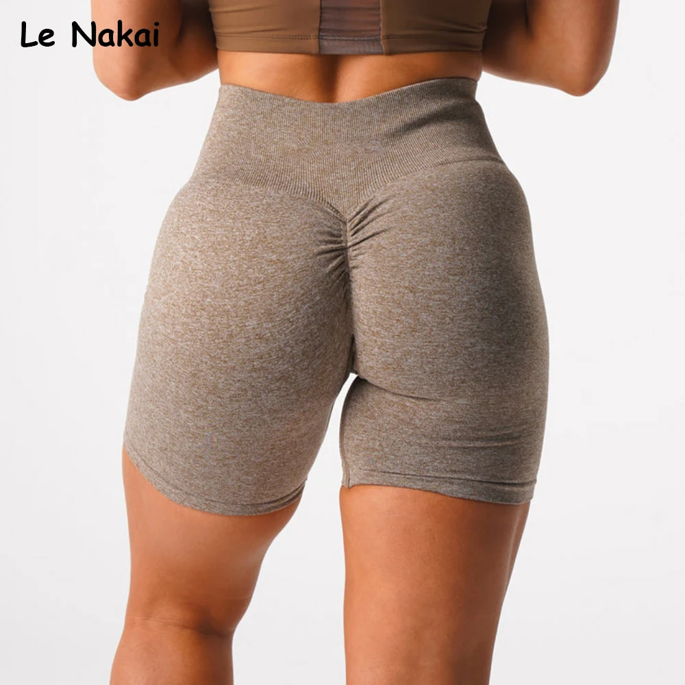 New Scrunch Seamless Shorts Women Workout Gym Shorts High Waist Yoga Shorts Push Up Gym Clothing Stretchy Summer Sports Short