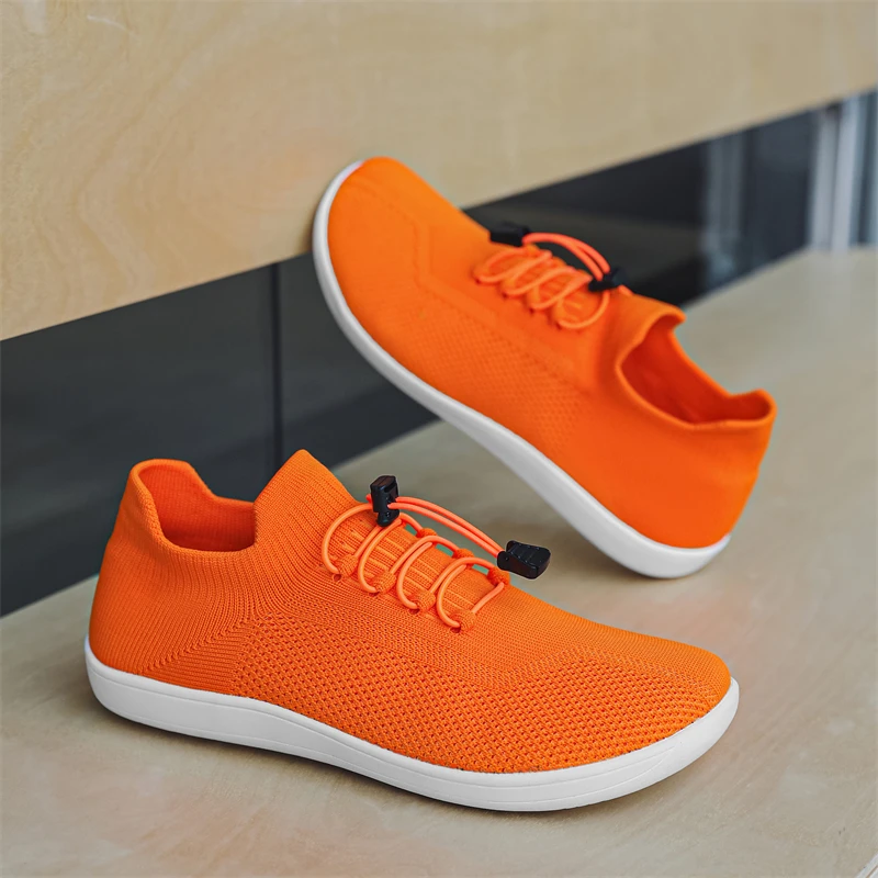 New Unisex Wider Shoes Breathable Mesh Men Barefoot Wide-toed Shoes Brand Flats Soft Zero Drop Sole Wider Toe Sneakes Large Size