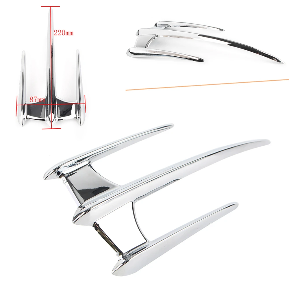 For Honda Goldwing GL1800 F6B VTX1300 VTX1800 Front Fender Chrome Accent Decoration Trim ABS Plastic Motorcycle Accessories view 3