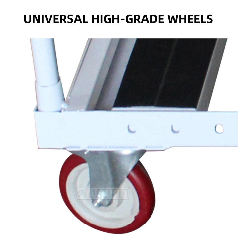 Heavy-Duty Material Transfer Cart Push-Pull Gypsum Tool Cart with Universal Brake Wheel for Home Improvement