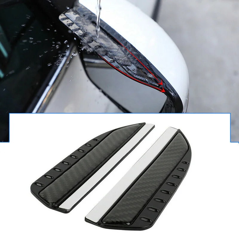 Carbon Fiber Rückansicht Seiten Spiegel Visier Shade Regen Wache Zubehör Auto Seite Spiegel Visier Shade Regen Schild Wasser Schutz teile