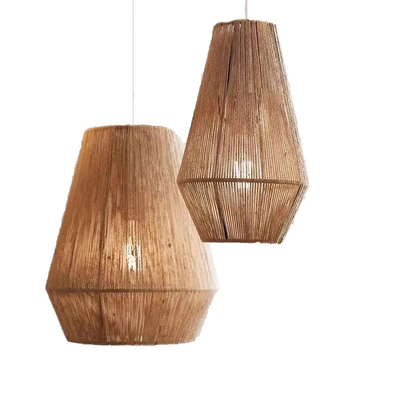 

Elegant rattan lampshade lampshade home decoration cover hanging bamboo chandelier ceiling light