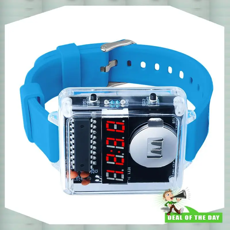 24-Hour Delivery Micro Controller Based DIY Clock Kit Soldering Practice Kit With 4 Digit LED Display For Electronic Beginners S