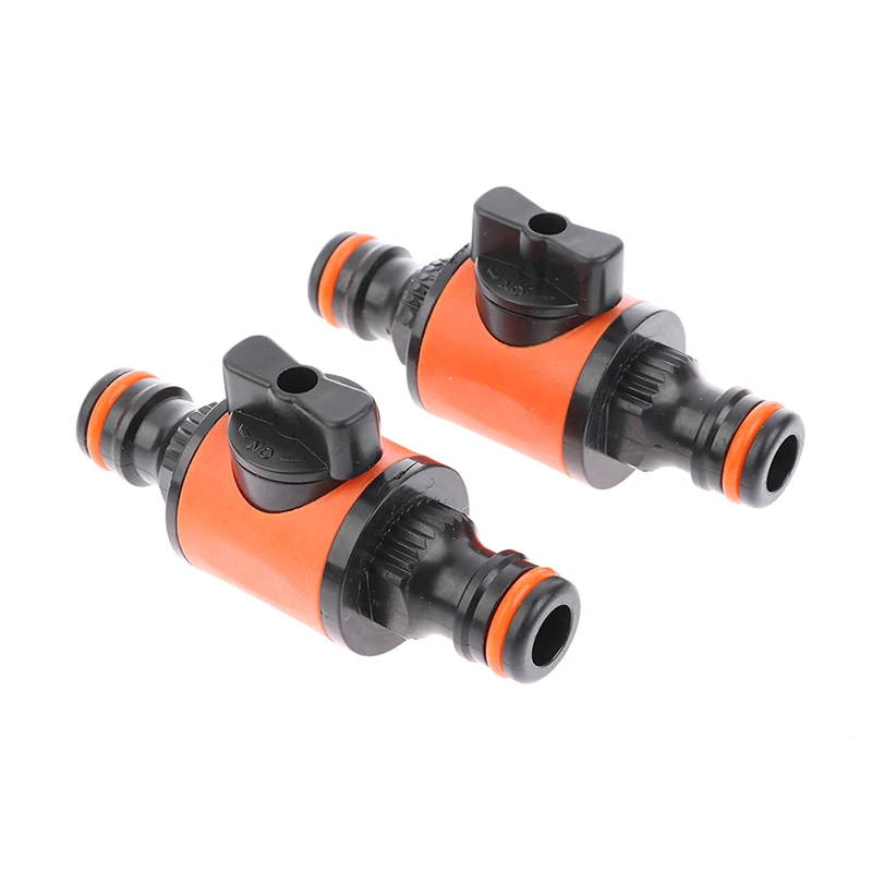 

2Pcs Garden Hose Pipe In-line Faucet Tap Shut Off Valve Fitting Watering Irrigation Connector 1/2 3/8 1/4 Inch Quick Coupler