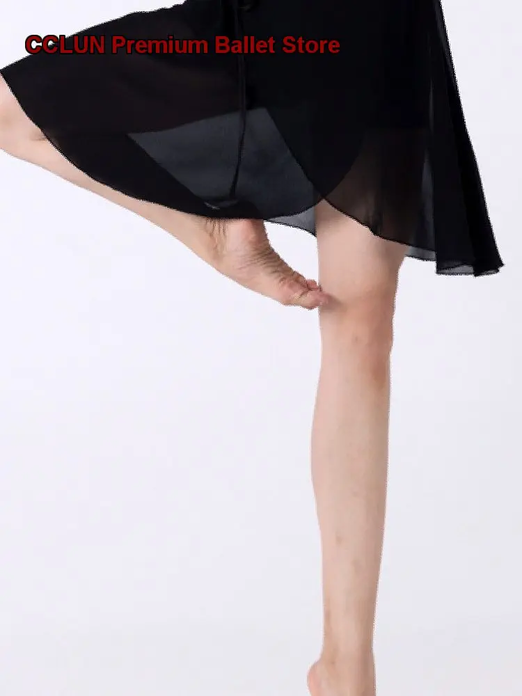 Modern Practice Leotard Tie Strap One-Piece Half Skirt Student Art Exam Basic Training Ruffled Skirt