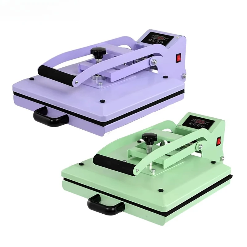 Portable hot press clamshell transfer sublimation printing machine