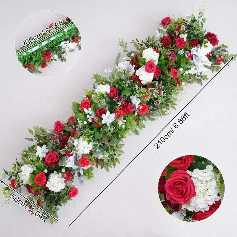 Modern Factory Christmas Simulation Artificial Floral Art Sets Shopping Mall Theme Activities Decorate Atmosphere Photography