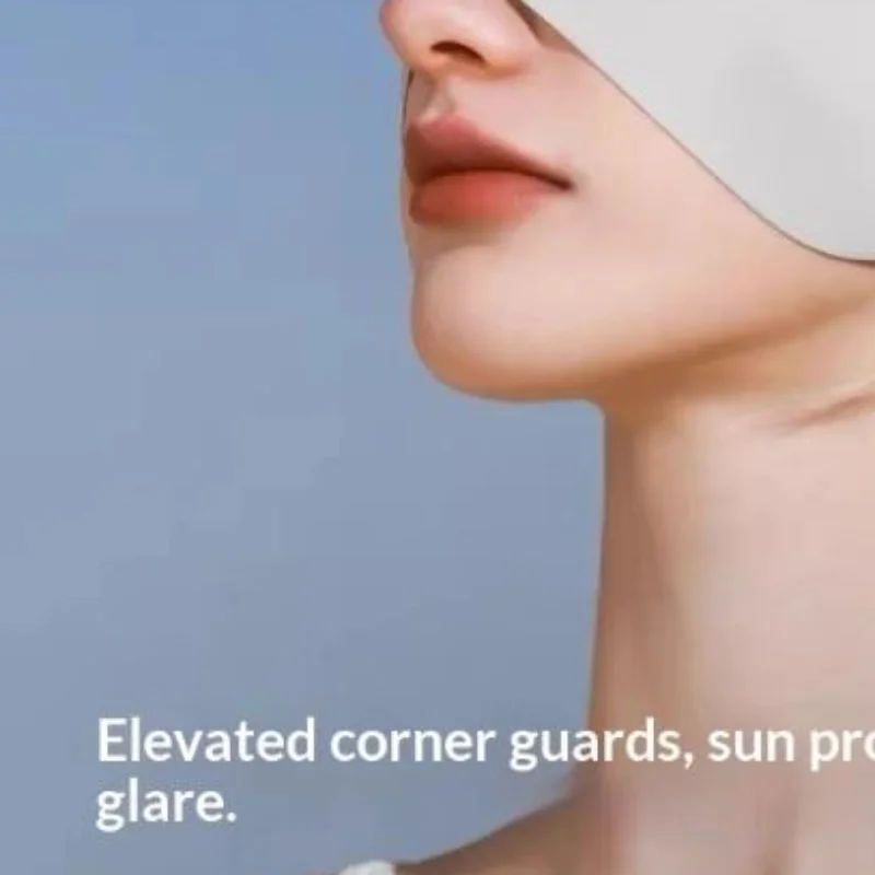 1Pcs Solid Color Sunscreen Eye Patches Summer Ice Silk Mask Sunscreen Face Scarf UV Protection Sunscreen Veil Face Cover Riding
