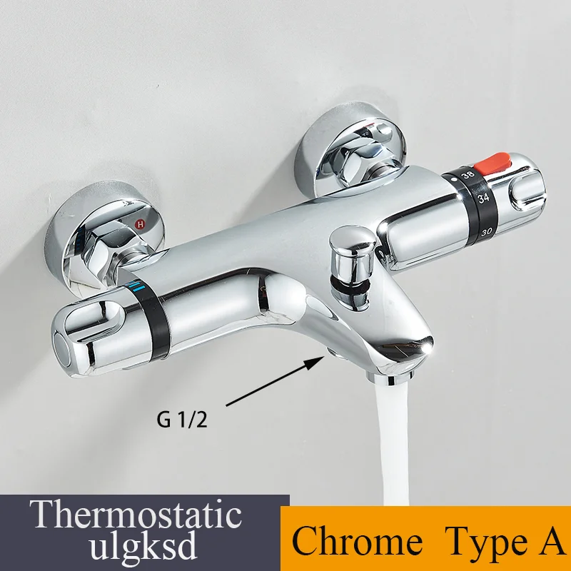 Robinet de douche thermostatique Simple, mitigeur thermostatique de salle de bains, robinet mitigeur