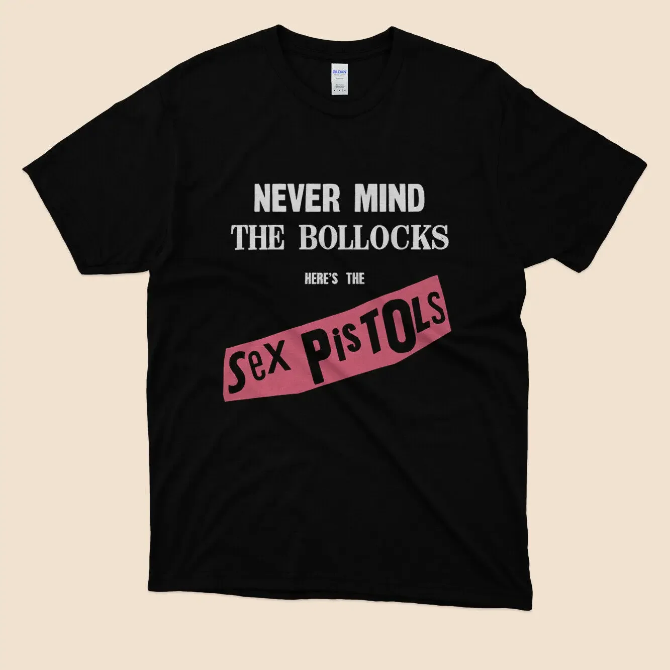 NWT Sex Pistols Never Mind the Bollocks Logo Black T shirt Size S to 5XL