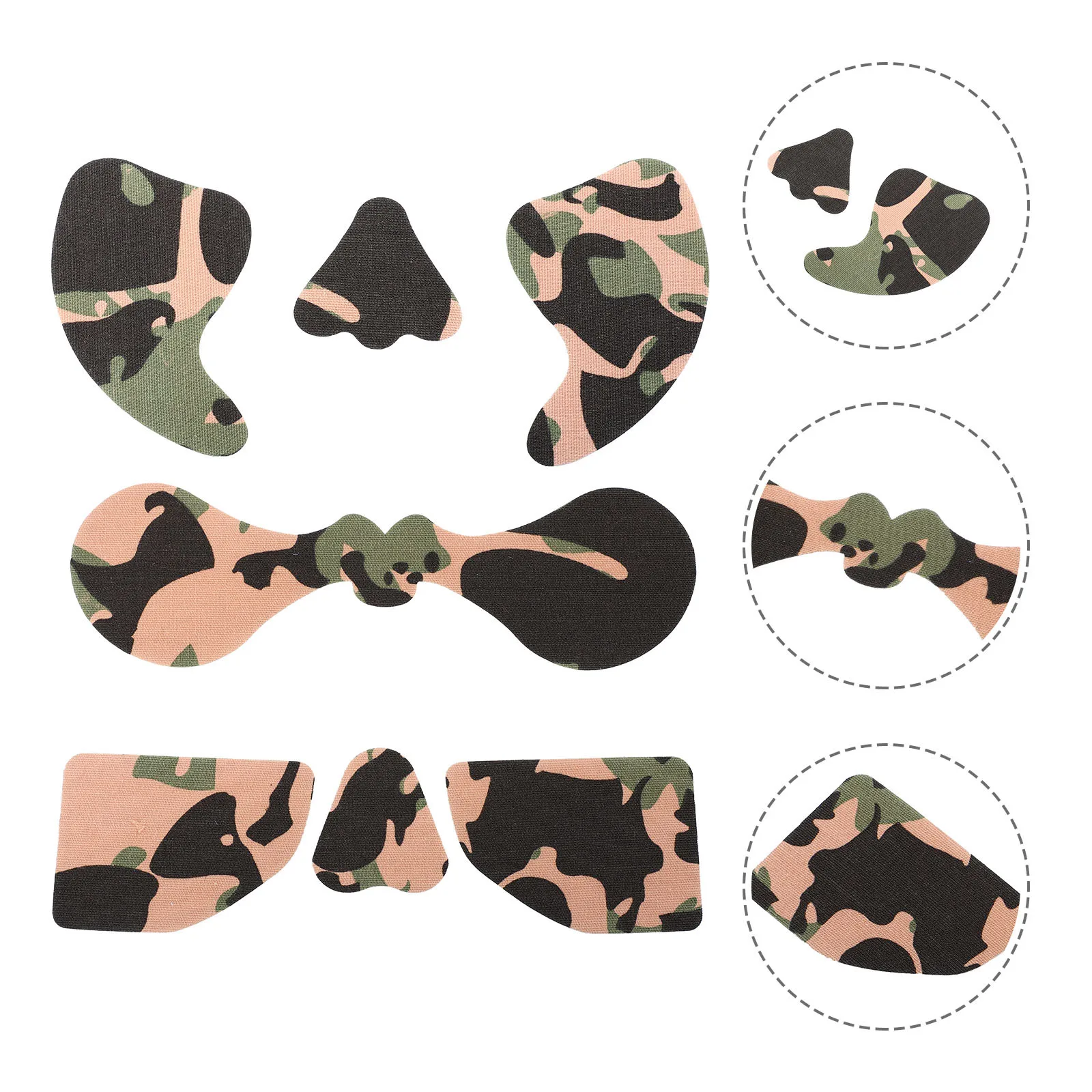 

3 set Anti Freeze Face Stickers Winter Windproof Facial Protection Tape Pre-Cut Breathable For Skiing Skating Outdoor Sports