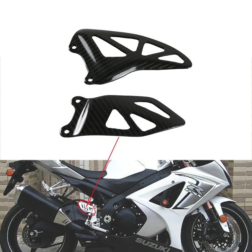 

Для Suzuki GSX-R GSXR 1000 2017 2018 2019 2020 2022 2023 2024 Защита пятки из углеродного волокна 3K Аксессуары для мотоциклов Комплекты обтекателей