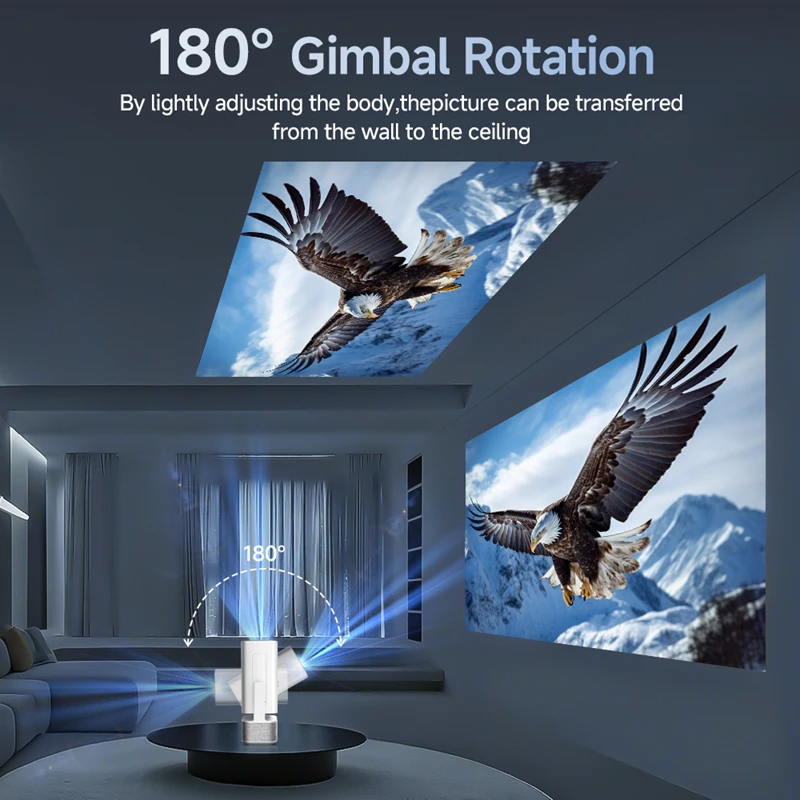 C360 4K كامل HD العارض FHD أندرويد WiFi6 BT 5.0 ثلاثية الأبعاد المسرح المنزلي TD80 المحمولة شعاع العارض اجتماع فيديو فيلم العارض #5