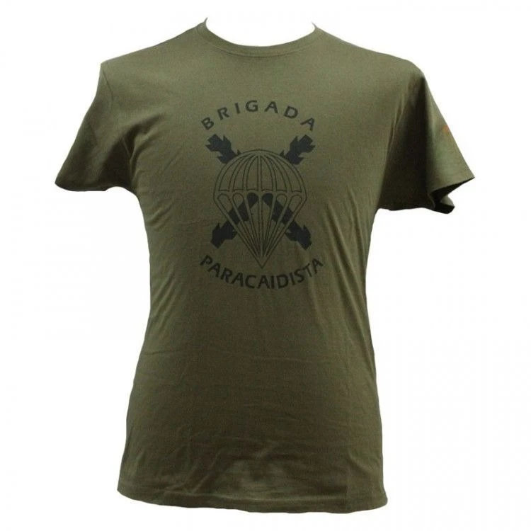 

Camiseta Brigada Paracaidista (BRIPAC) Spain Military Men T-Shirt Short Sleeve Casual 100% Cotton Shirt