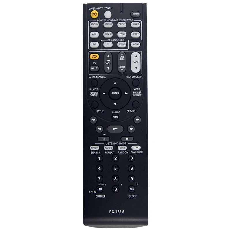 Compatible with Onkyo AV Receiver 24140765 RC-765M RC 765M RC765M RT24140765 TXSR608 TX-SR608 Remote Control RC-765M Spare Parts