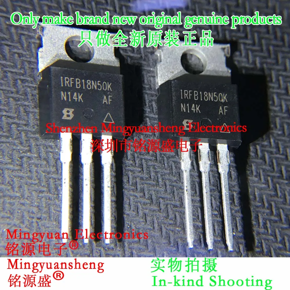 

Mingyuansheng Brand New Original Genuine Irfb18N50Kpbf Irfb18N50K 500V 17A Package To-220 Direct Plug Ic Chip