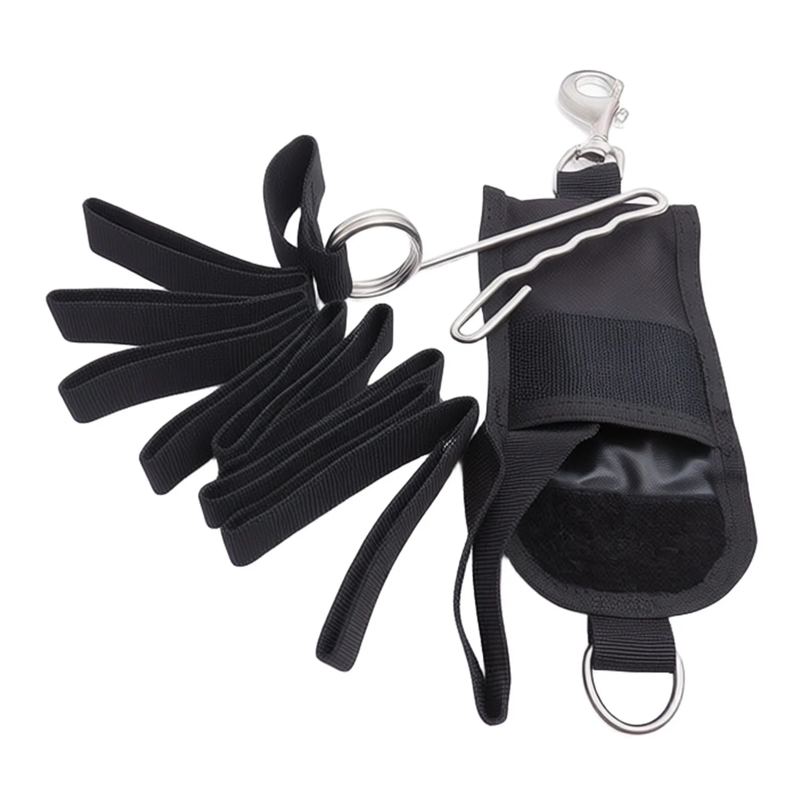 Jon Line Set Safety Rope 200cm 200x2.5cm Climbing Outdoor Sports Safety Scuba Diving Swivel Hook Tool Jon Line