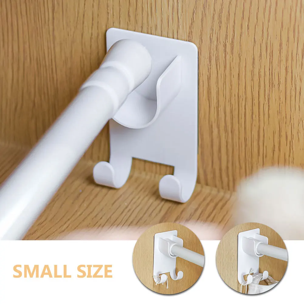 2 قطعة أصحاب قضيب الستارة الحمام دش مسمار الحرة لاصق بين قوسين لا الحفر خطاطيف الستائر التوتر قضيب التوتر القطب حامل