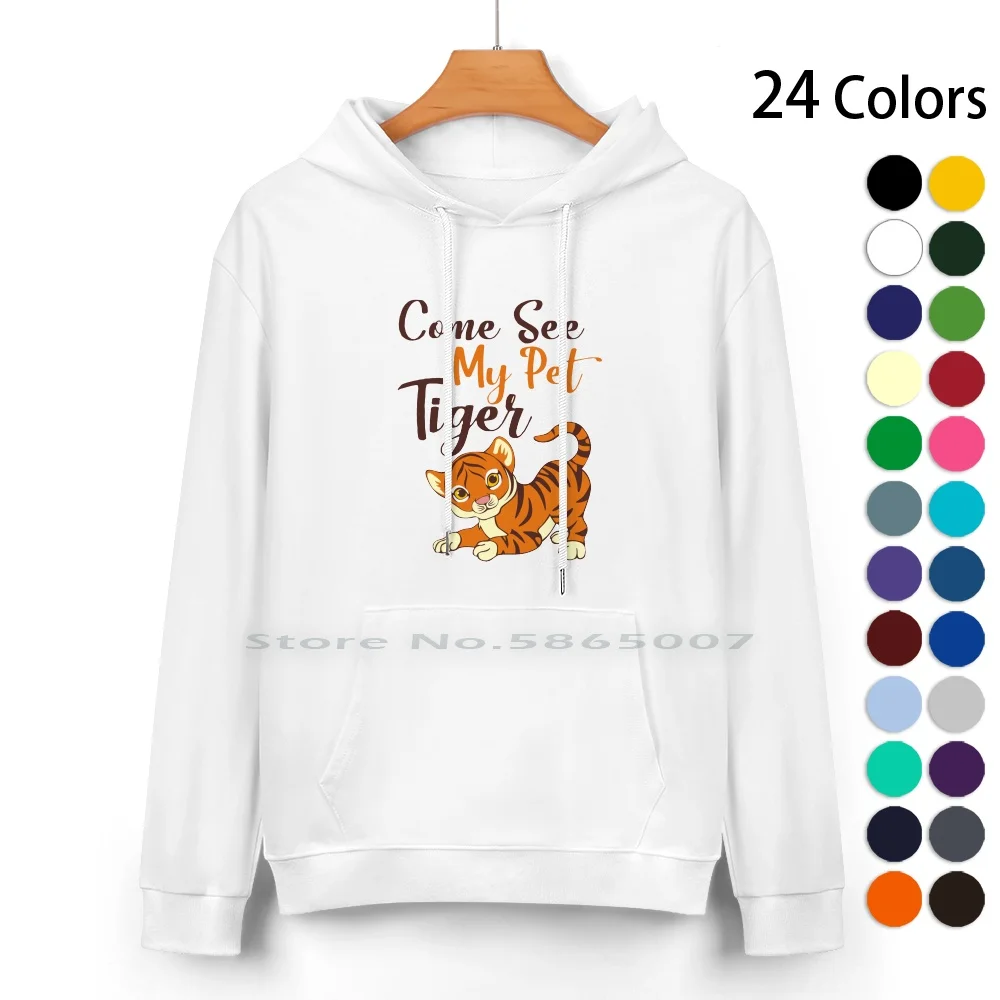 Come See My Pet Tiger Pure Cotton Hoodie Sweater 24 Colors Animals House Animals Drawing Animals In Zoos Animals Rescue Animals