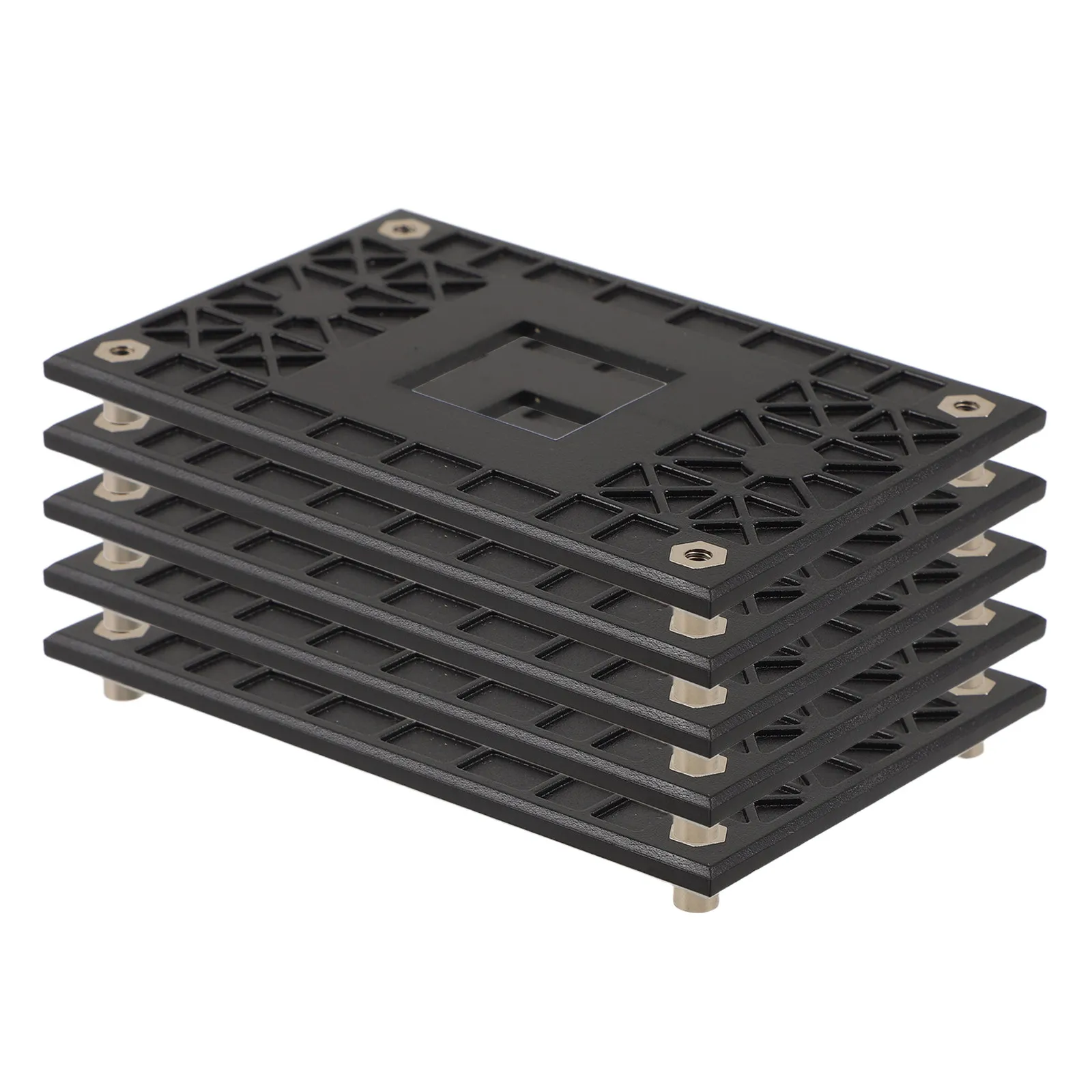 5Pcs CPU Cooler Backplate Kit Screw Mount Non-Conductive Plastic Compatible for Am4 Motherboard Cooler Retention Kit Fan