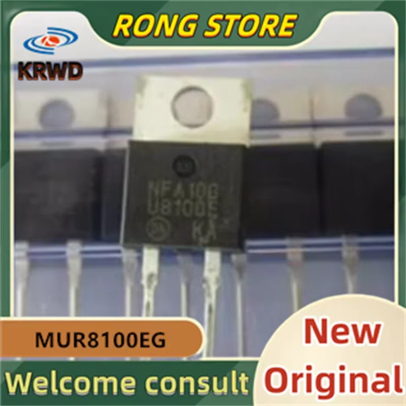 (10PCS) U8100E New and Original Chip IC MUR8100EG MUR8100 8A/1000V TO220-2