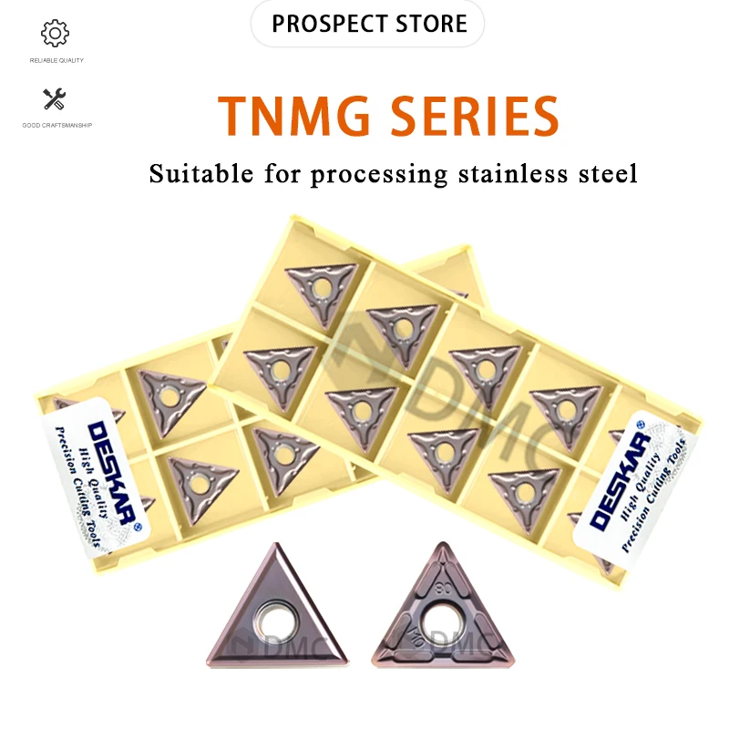 

TNMG160402 TNMG160404 160408 HA/MQ/HS/JMS LF6018 Numerical Control Lathe Processing Stainless Steel Turning Blade Cutting Tools