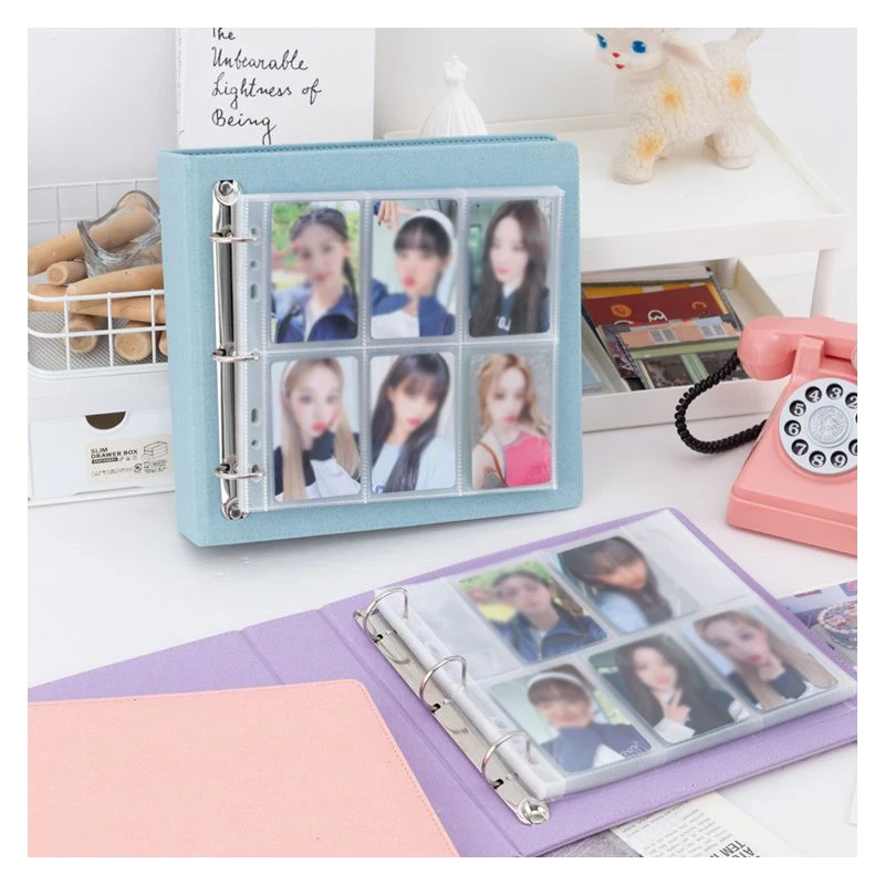Wide A5 Kpop Photocard Ring Binder 5/6 Slots Page D Ring 3/3.5 inch Photo Card Holder Album Idol Card Collect Book Korean 포카 바인더