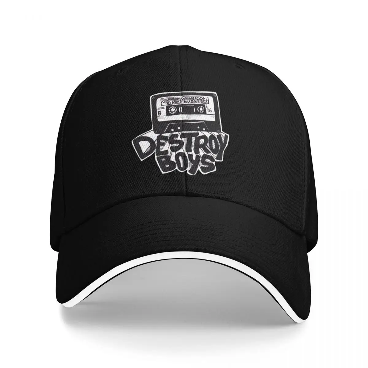 

Destroy Boys Logo white Baseball Cap Luxury Brand Thermal Visor Hat Luxury Brand custom Hat For Women 2025 Men's